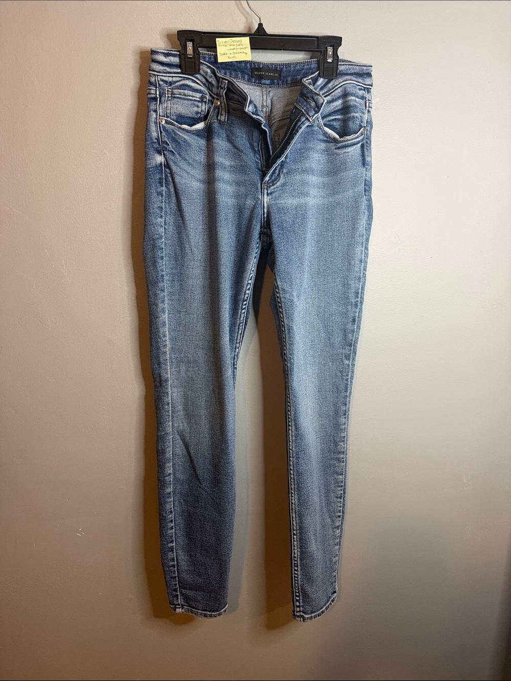 Silver Jeans Medium Blue Straight-skinny Denim